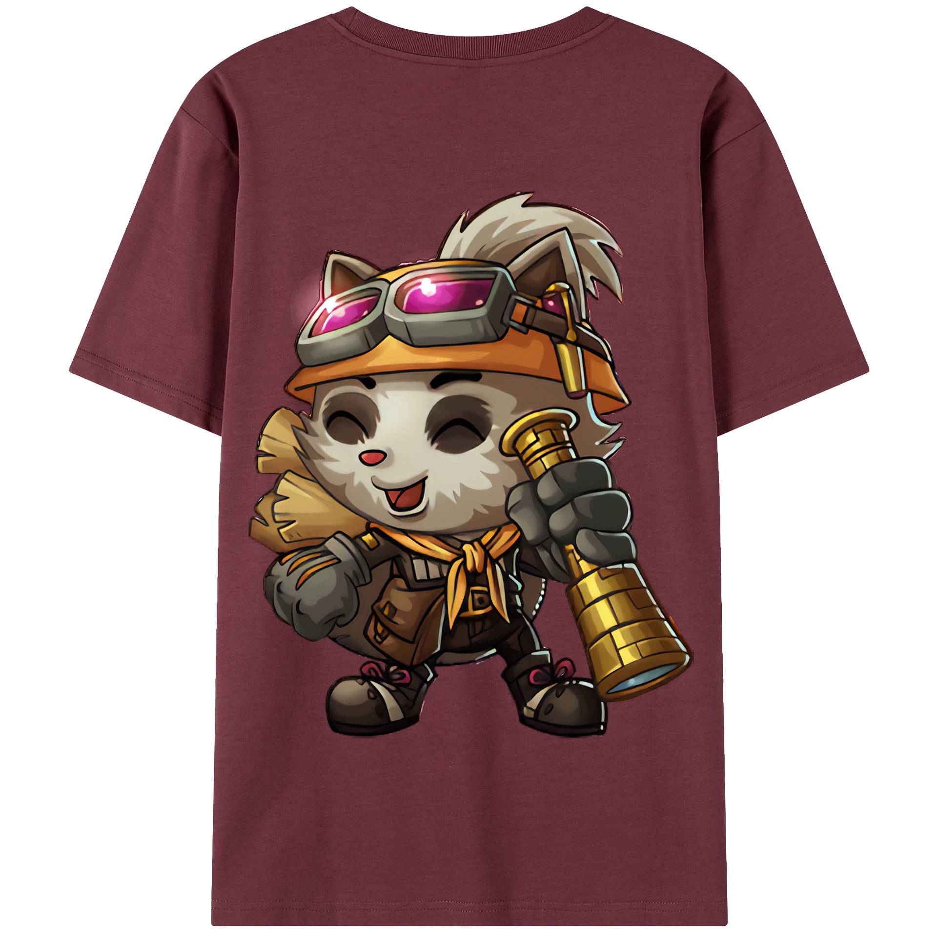 リーグ・オブ・レジェンド League of Legends LOL 綿100％半袖Tシャツ（背面プリント）